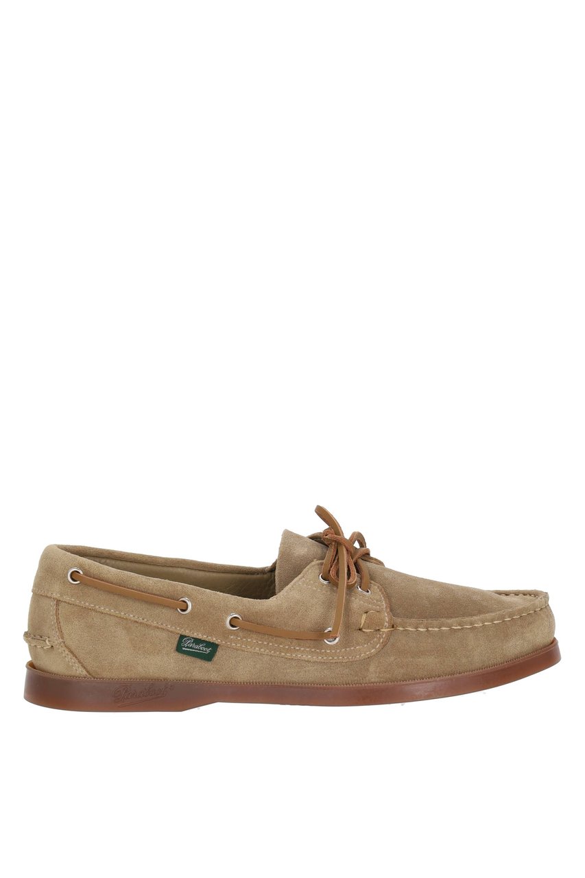 Paraboot Barth Suede Deck Shoes Neutraal