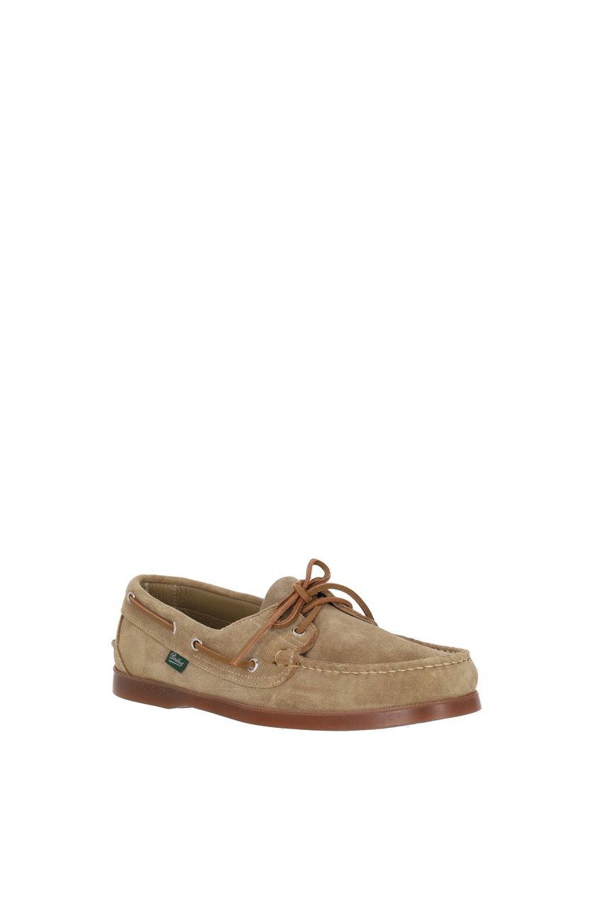 Paraboot Barth Suede Deck Shoes Neutraal
