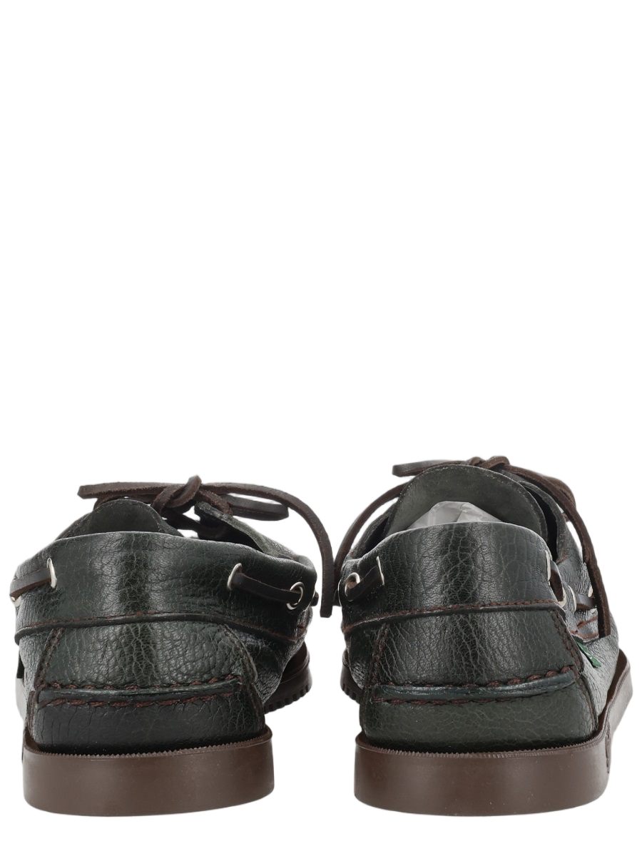 Paraboot Barth Textured Deer Leather Moccasin Grijs