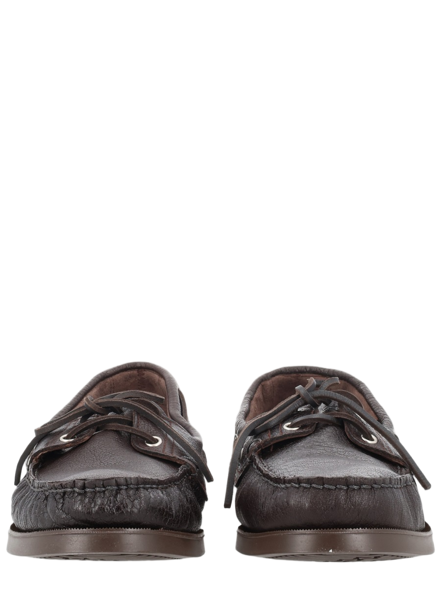 Paraboot Barth Rich Brown Suede Loafers Grijs