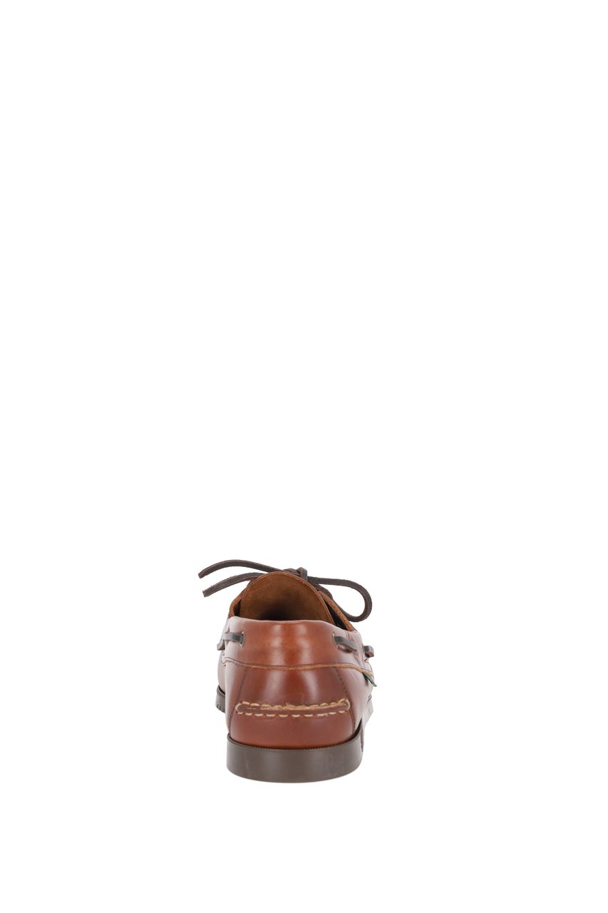 Paraboot Barth Leather Deck Shoes Bruin