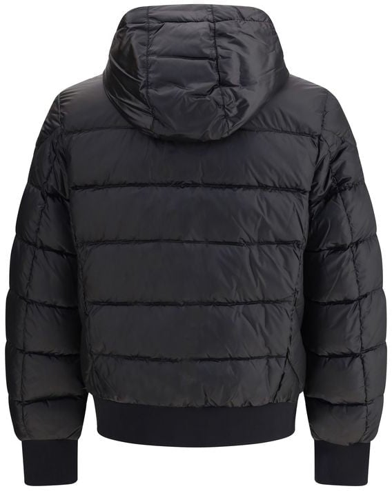 Parajumpers Black Polyamide Jacket Coat Zwart
