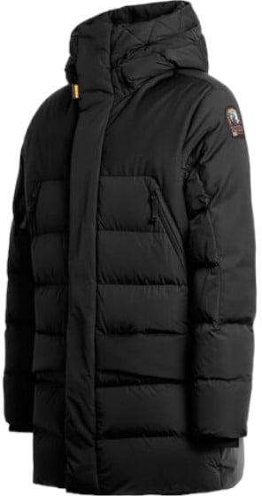 Parajumpers Doudoune Hikari noire Bimatière lisse devant matelassée arrière PJS Parajumpers homme PMPUUP02 541 Zwart