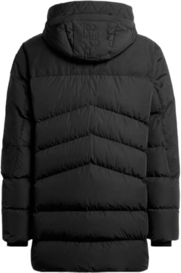 Parajumpers Doudoune Hikari noire Bimatière lisse devant matelassée arrière PJS Parajumpers homme PMPUUP02 541 Zwart