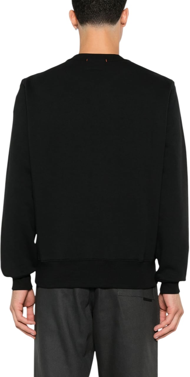 Parajumpers Sweat K2 uni logo ton sur ton épaule Noir Parajumpers PJS Homme PMFLEY21 0541 Zwart