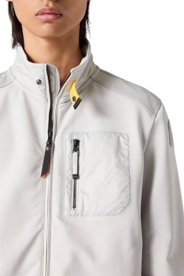 Parajumpers Blouson London jersey tech haut dos matelassé gris Ghiaccio Parajumpers Homme PMHYHD01 0324 Lichtgrijs