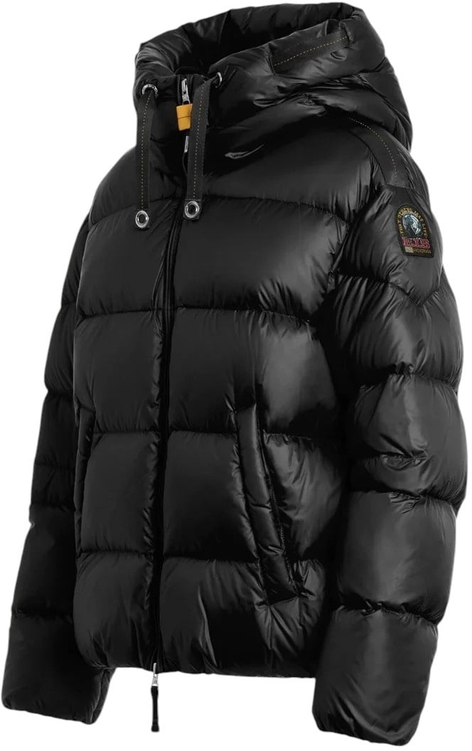 Parajumpers Doudoune Tilly courte noir capuche ruban Parajumpers Femme PWPUHY32 0541 Zwart