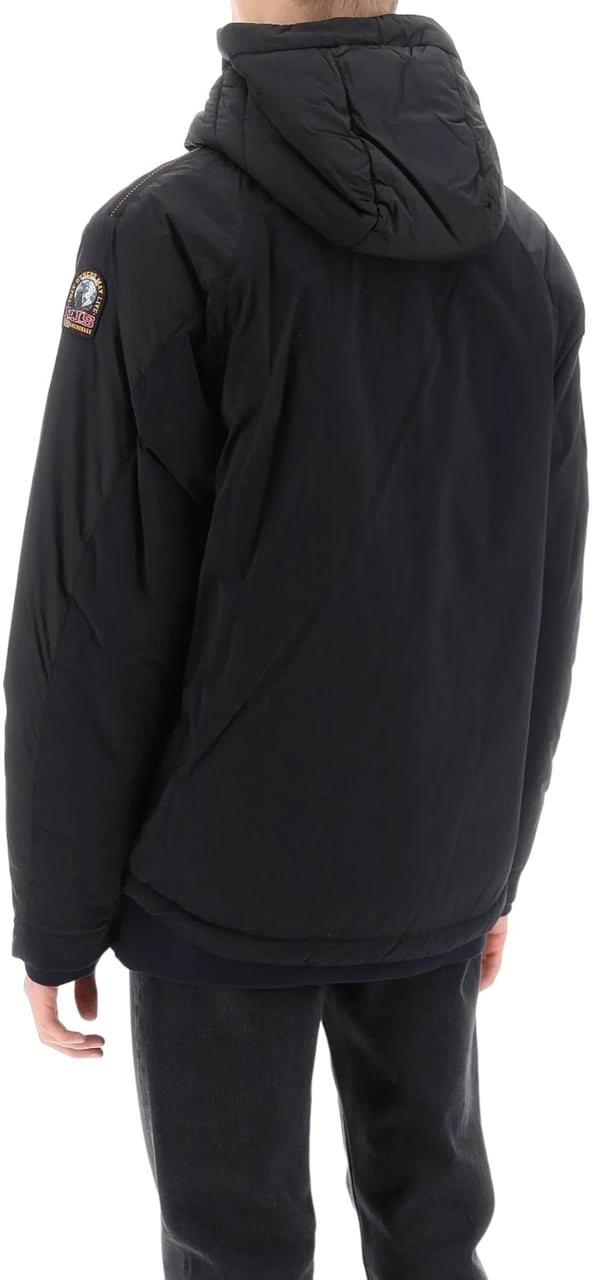 Parajumpers Doudoune Nivek Noir courte écusson noir Pjs Parajumpers Homme PMJKBC02 0541 Zwart
