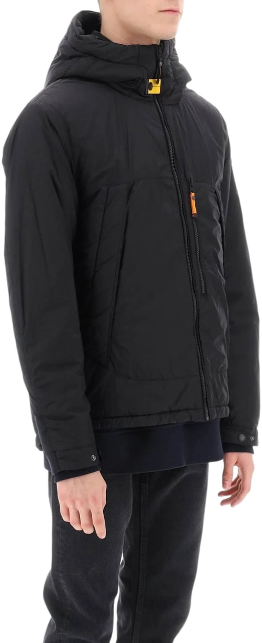 Parajumpers Doudoune Nivek Noir courte écusson noir Pjs Parajumpers Homme PMJKBC02 0541 Zwart