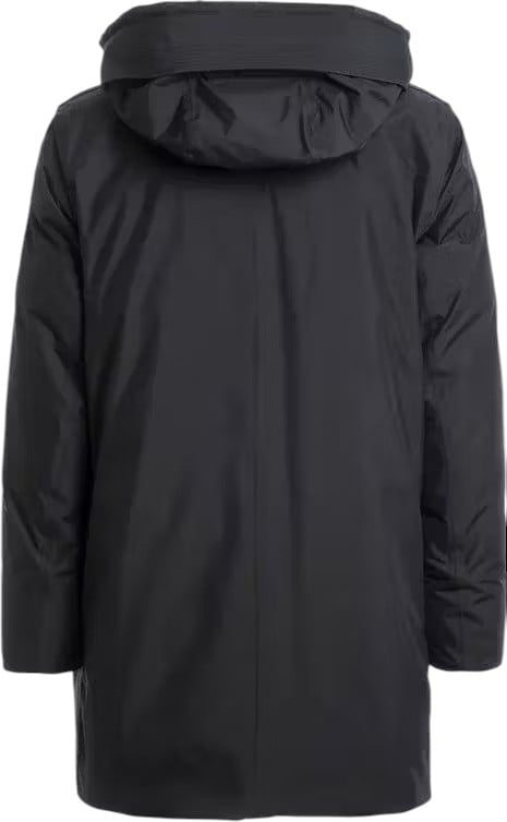 Parajumpers Doudoune Hayate longue lisse mat capuche noir Parajumpers Homme PMJKBL02 0541 Zwart
