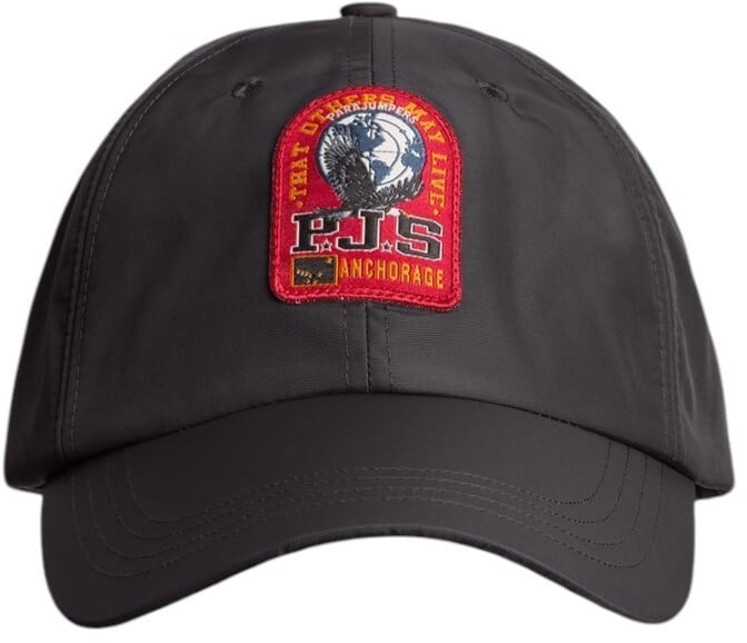 Parajumpers Casquette doublé polaire Patch Cap noir PABCHA06 0541 Parajumpers Zwart