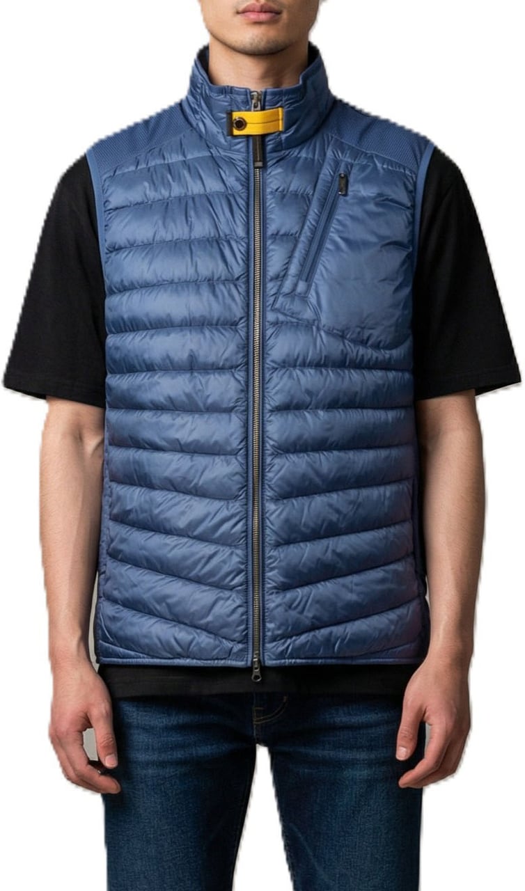 Parajumpers Doudoune light Zavier sans manche bleu True Blue PMHYWU03 0276 Parajumpers PJS Homme Blauw