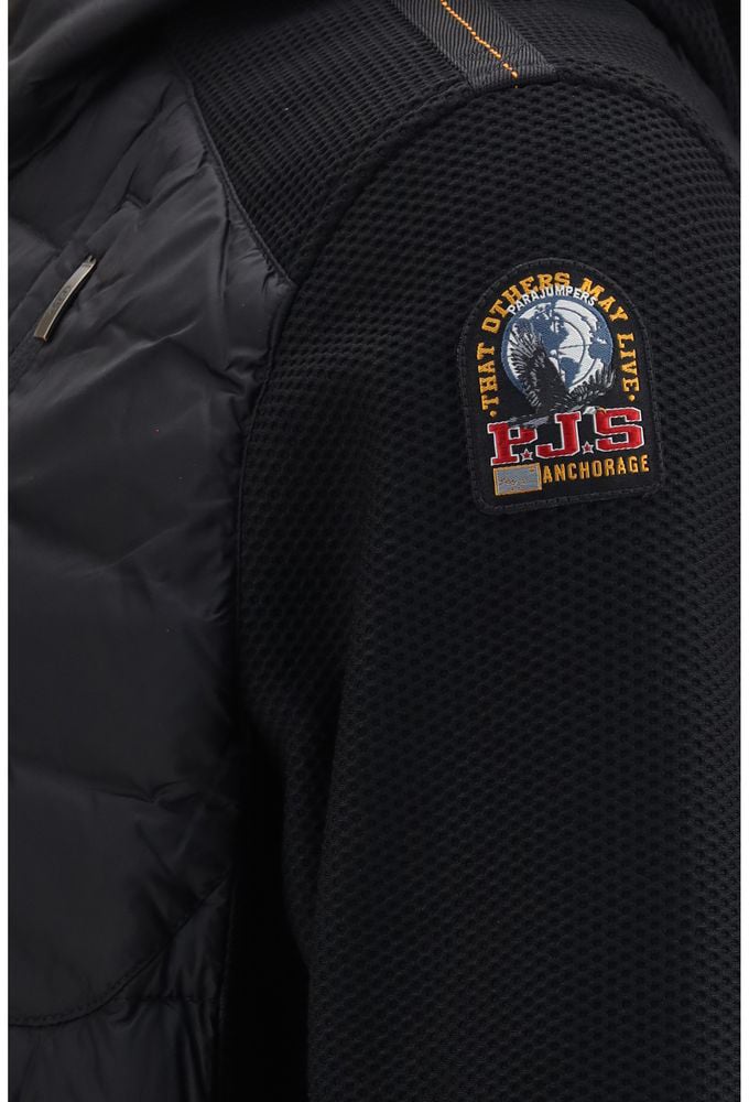 Parajumpers Black Goose Down Shell Jacket Zwart