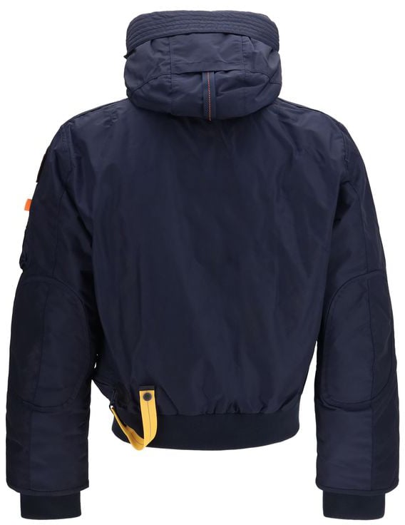 Parajumpers Blue Polyamide Bomber Blauw