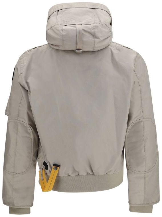 Parajumpers Gray Polyamide Bomber Grijs