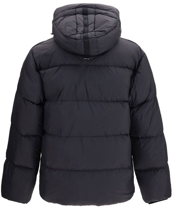 Parajumpers Black Goose Down Full-Length Jacket Zwart