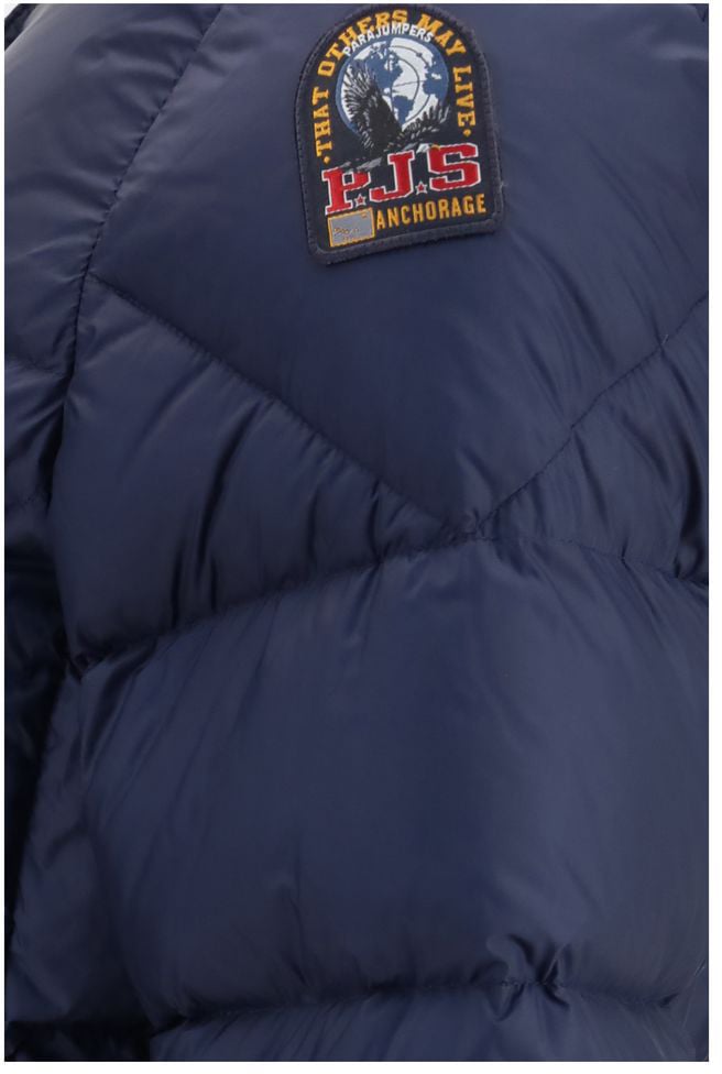 Parajumpers Blue Goose Down Full-Length Jacket Blauw
