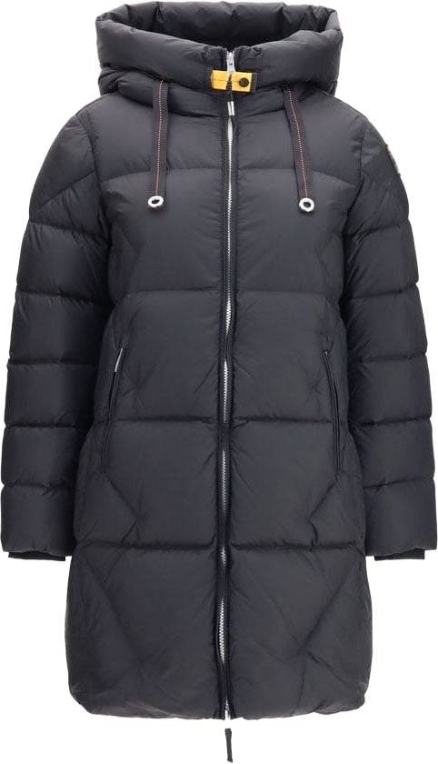 Parajumpers Black Goose Down Full-Length Jacket Zwart