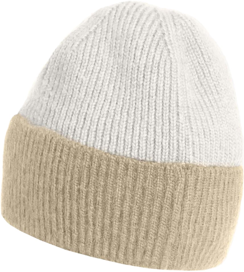 Parajumpers Gardenia Knitted Beanie Off White/Melange Tapioca Divers