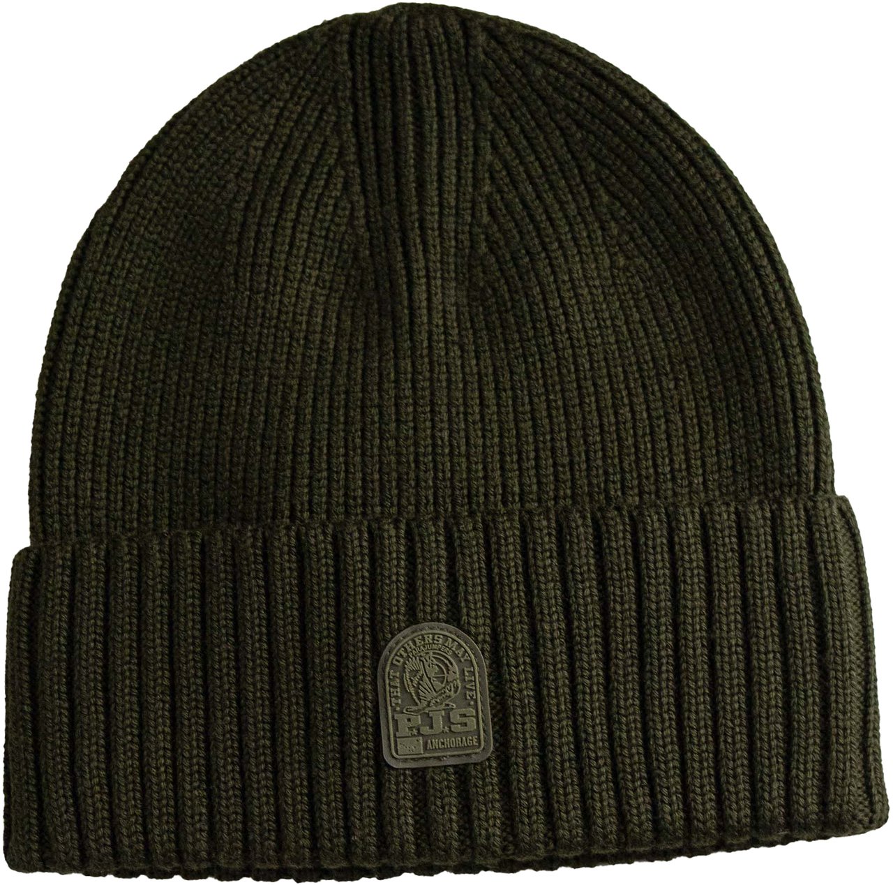Parajumpers Parajumpers Muts Groen Plain Beanie Deep Moss Groen