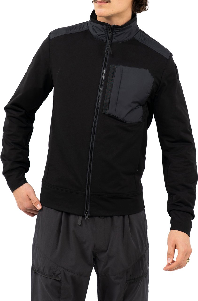 Parajumpers Douglas Fleece Nylon Jas Zwart