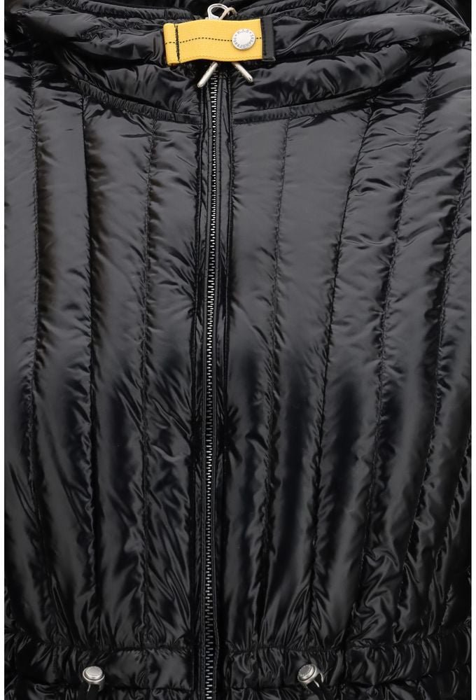 Parajumpers Black Nylon Full-Length Jacket Zwart