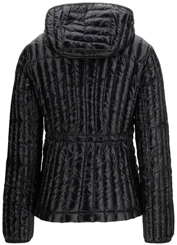 Parajumpers Black Nylon Full-Length Jacket Zwart