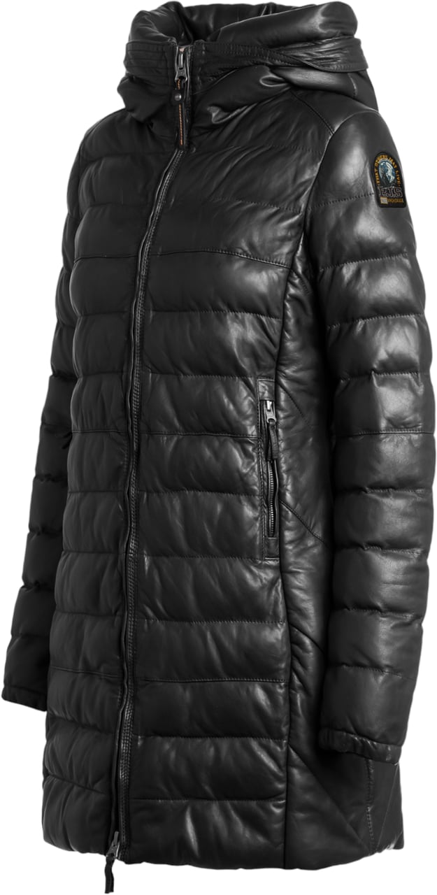 Parajumpers Doudoune longue cuir Demi Leather noir PJS Parajumpers Femme PWJKLE520541 Zwart