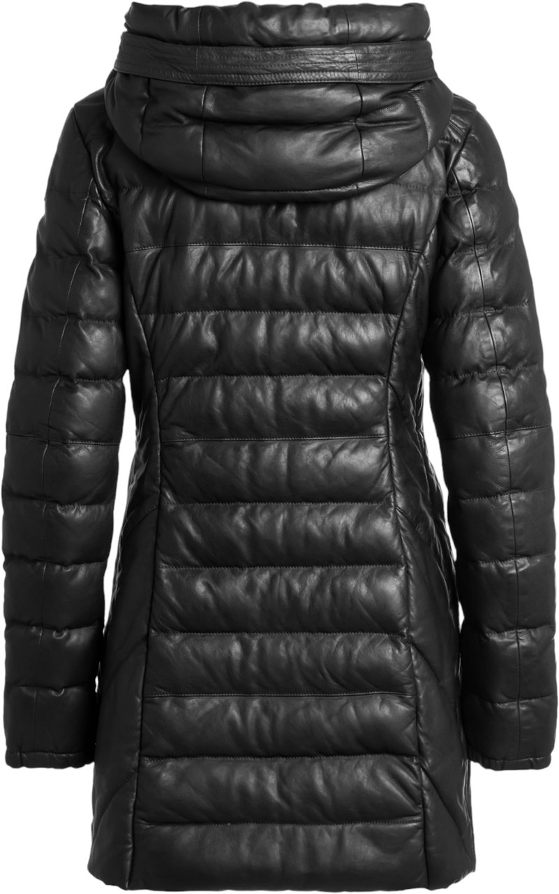 Parajumpers Doudoune longue cuir Demi Leather noir PJS Parajumpers Femme PWJKLE520541 Zwart