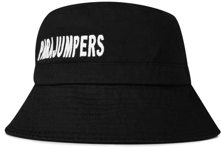 Parajumpers Printed Logo Bucket Hat Zwart