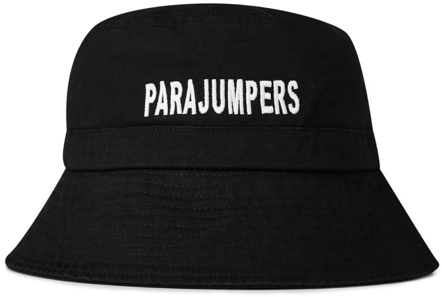 Parajumpers Printed Logo Bucket Hat Zwart