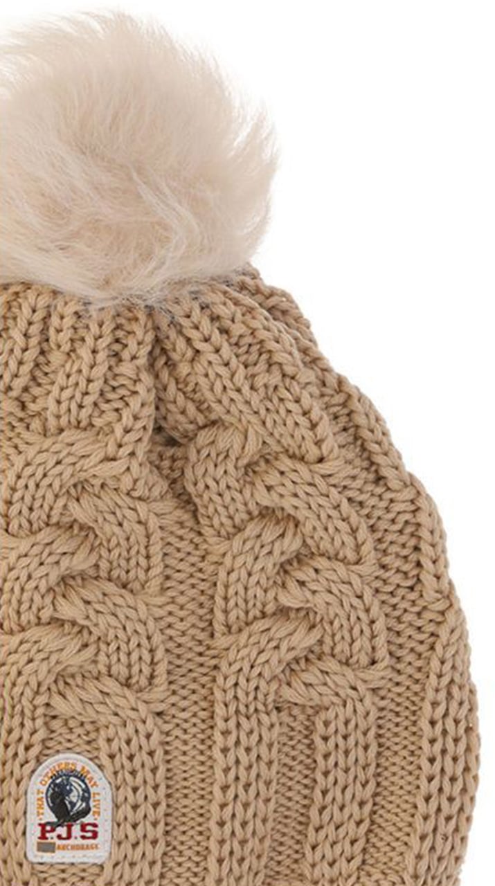 Parajumpers Kabelgebreide Muts Taupe