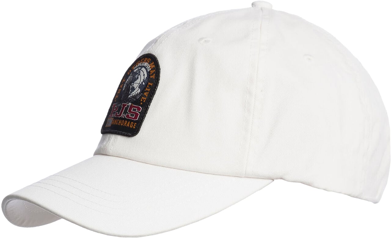 Parajumpers Parajumpers Patch Cap Petten Wit Pabcha02 Wit