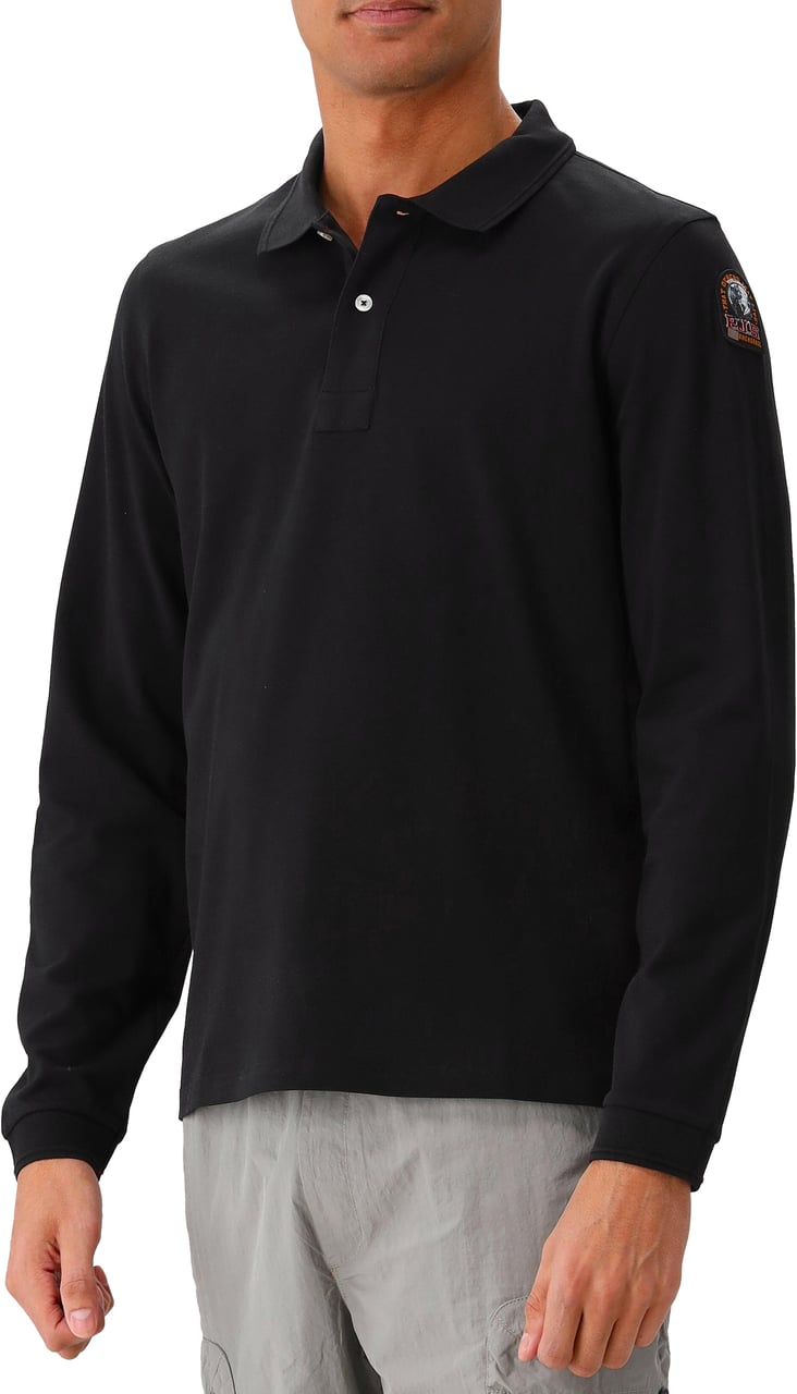 Parajumpers Parajumpers Longsleeve Polo Zwart Oberon Zwart