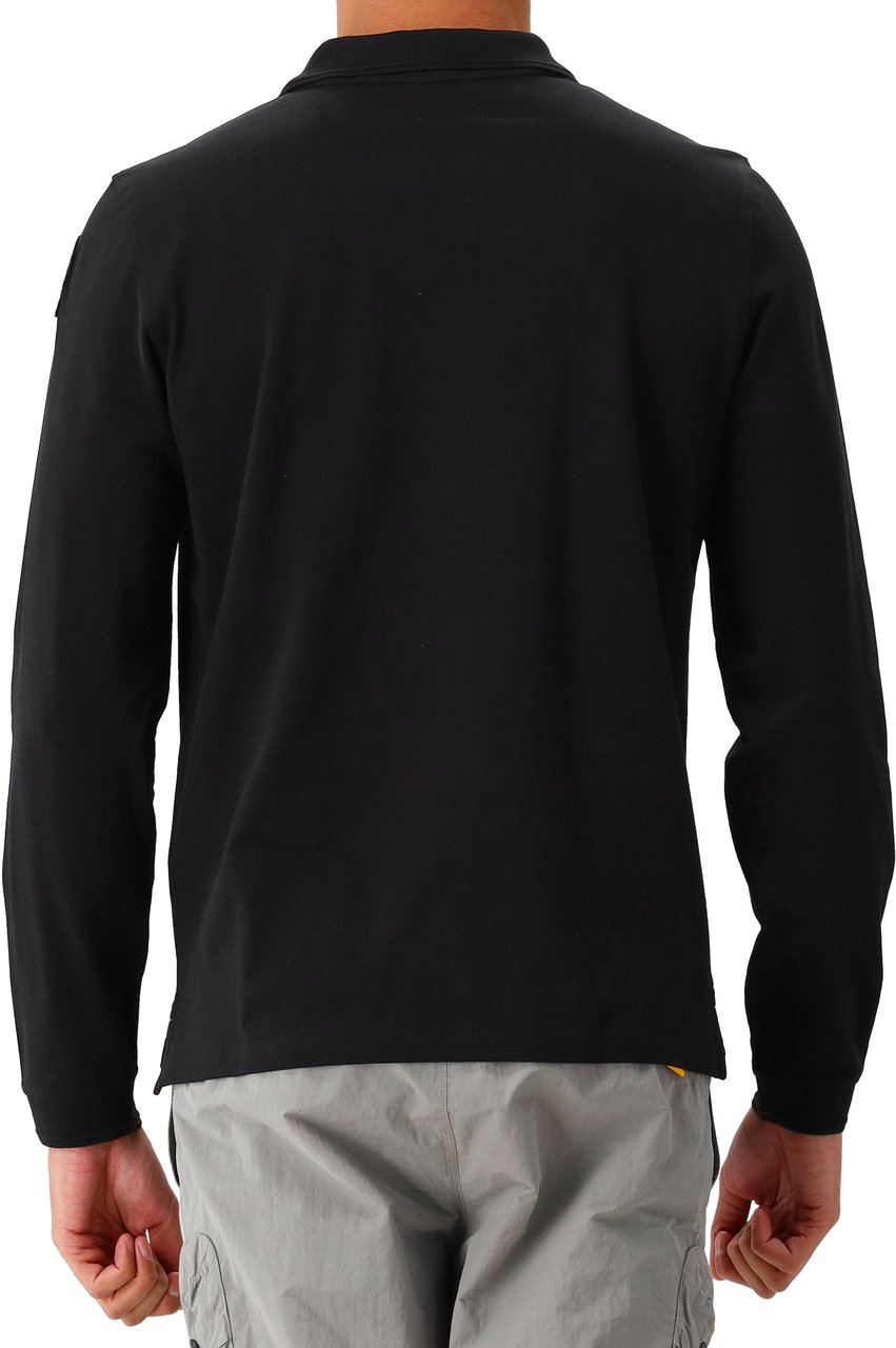 Parajumpers Parajumpers Longsleeve Polo Zwart Oberon Zwart