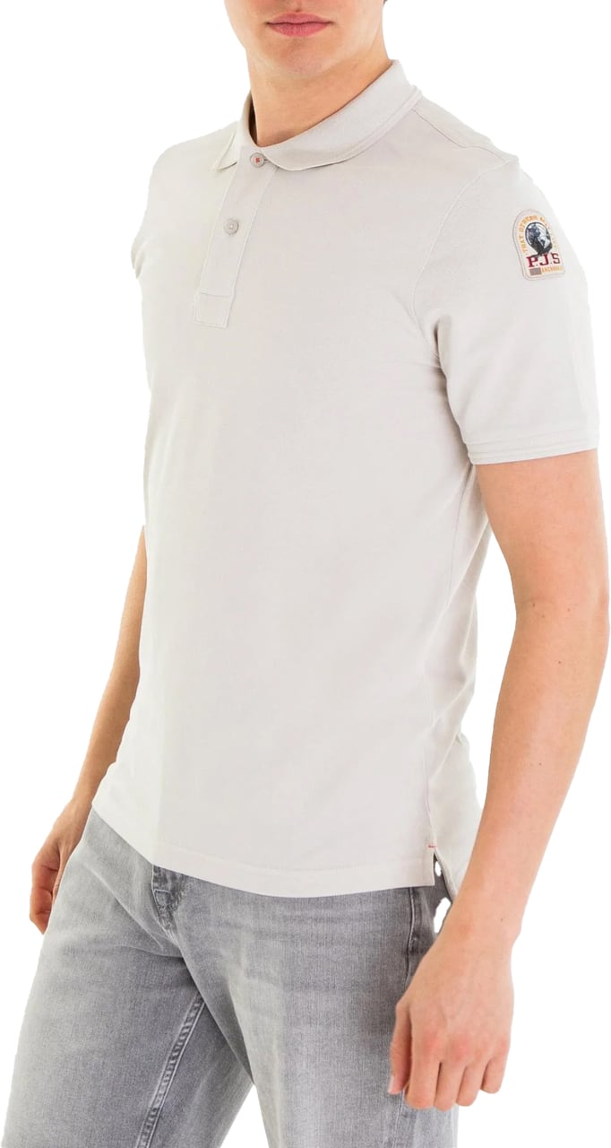 Parajumpers Gangapuma Logo Patch Polo Shirt Grijs