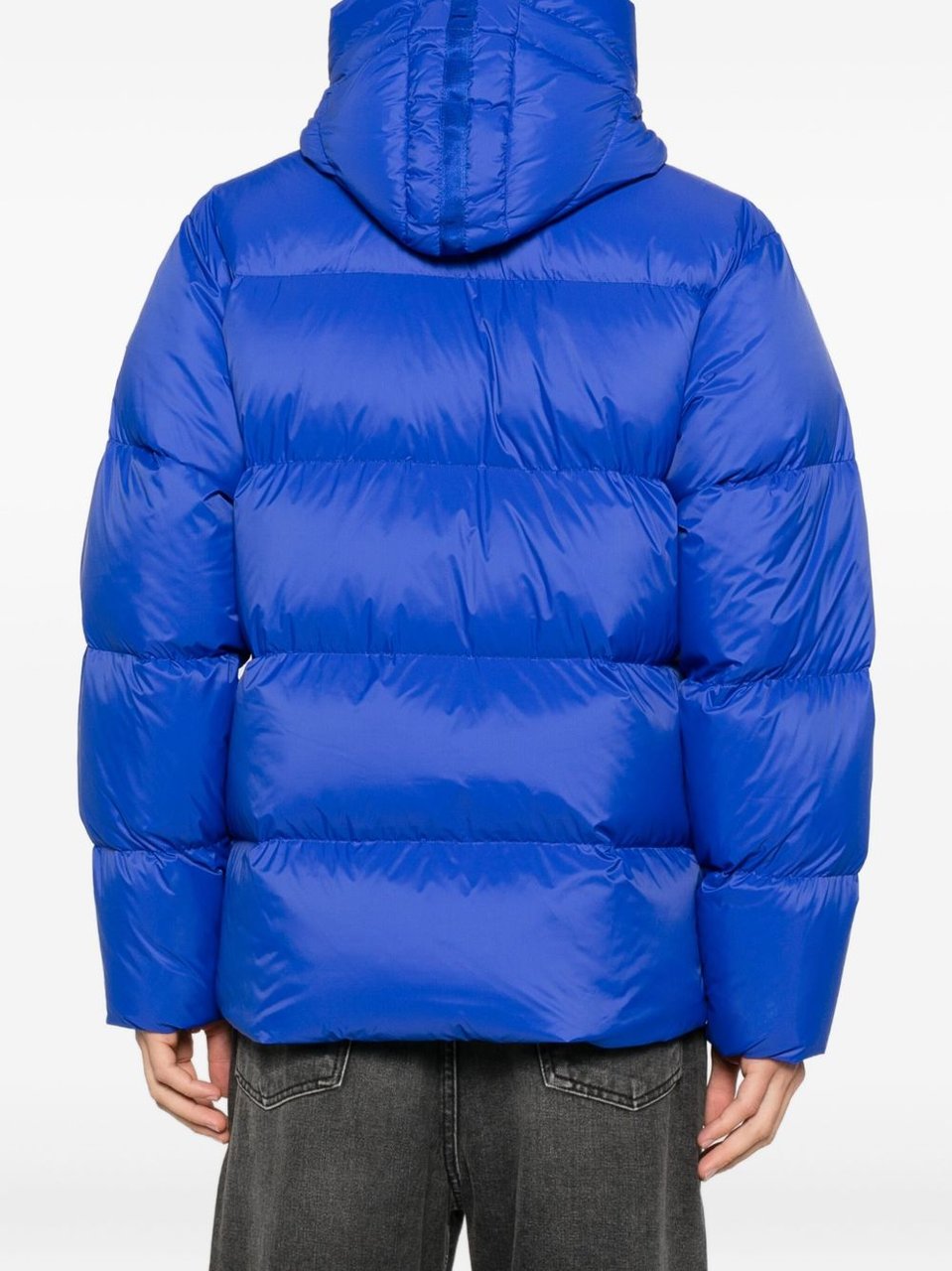 Parajumpers Puffer Jacket With High Collar And Toggle Detail Blauw