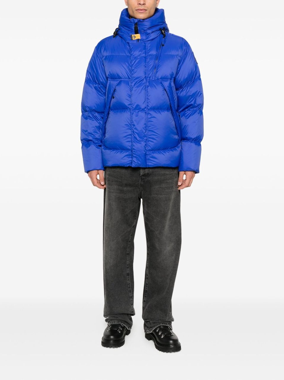 Parajumpers Puffer Jacket With High Collar And Toggle Detail Blauw