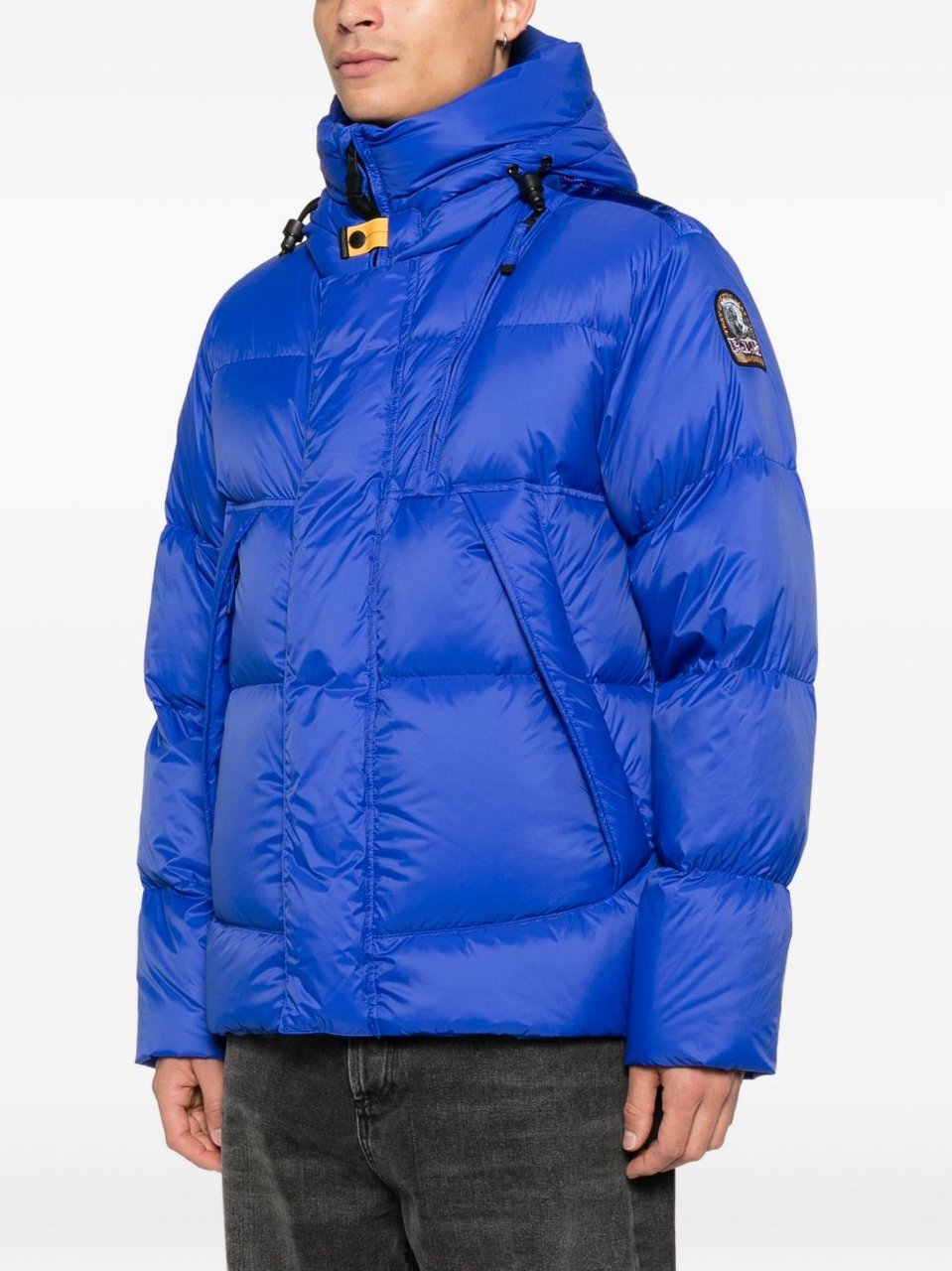 Parajumpers Puffer Jacket With High Collar And Toggle Detail Blauw