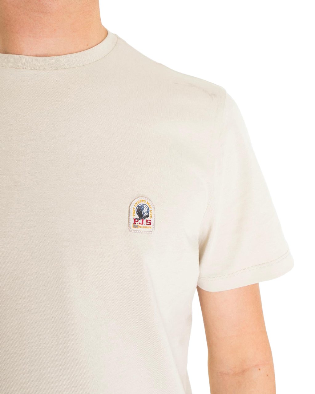 Parajumpers Heren Patch T-Shirt Beige Beige