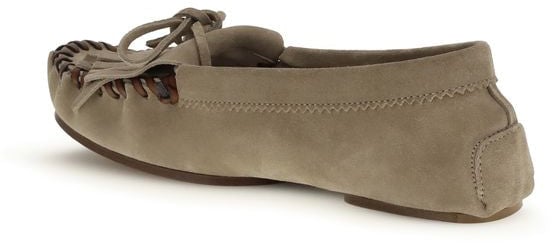 Paris Texas Gray Calf Leather Bos Taurus Moccassin Grijs