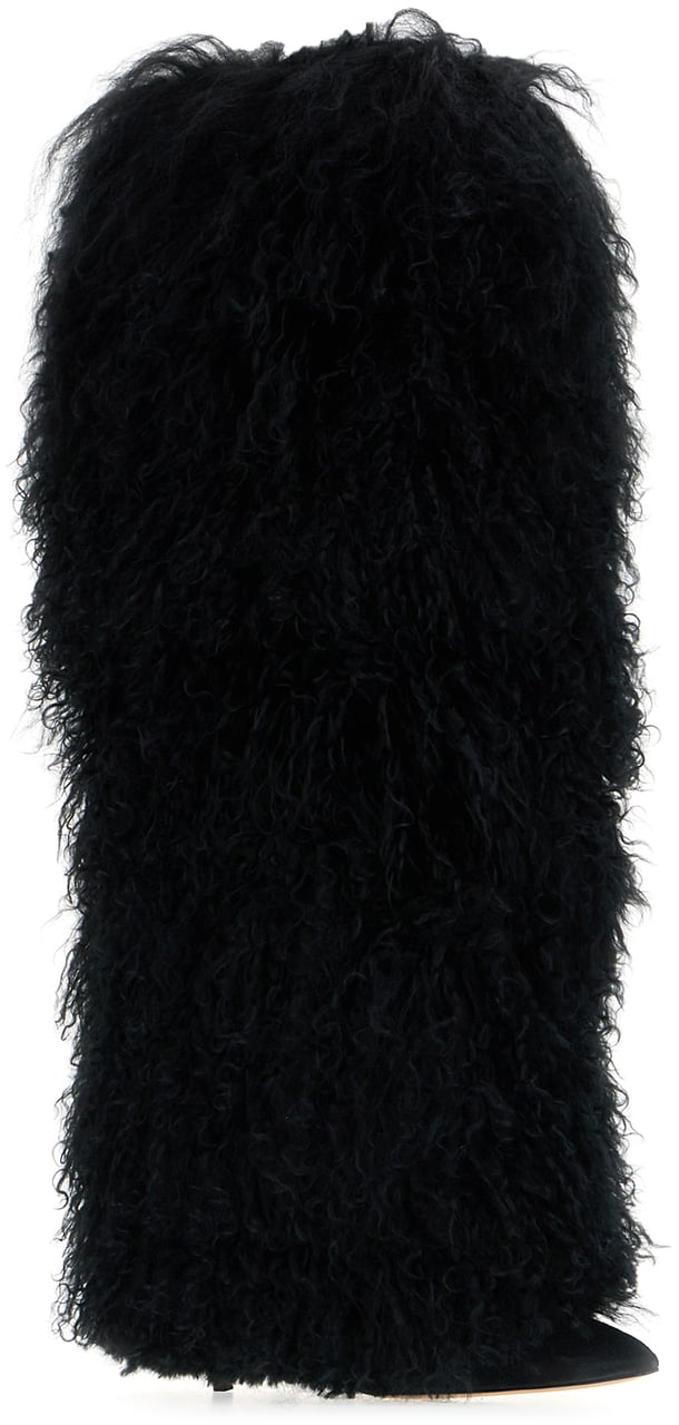 Paris Texas Paris Texas Black shearling boots Zwart