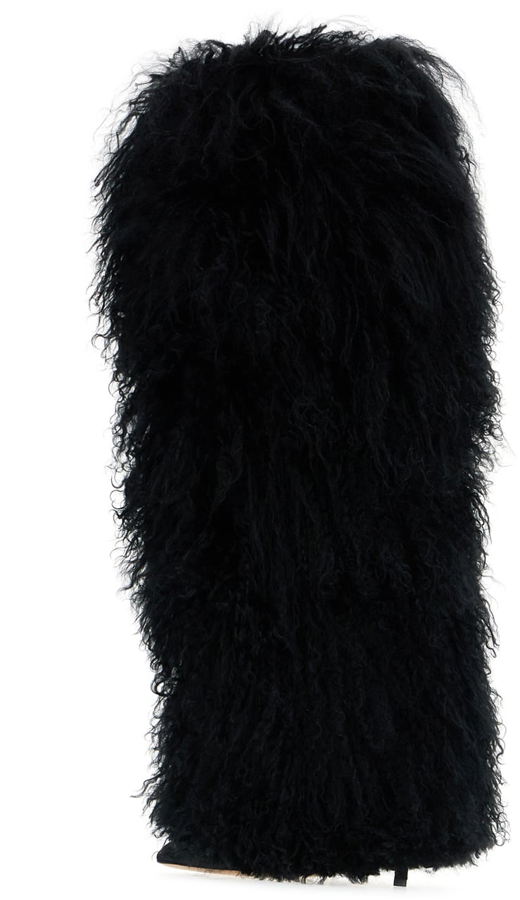 Paris Texas Paris Texas Black shearling boots Zwart