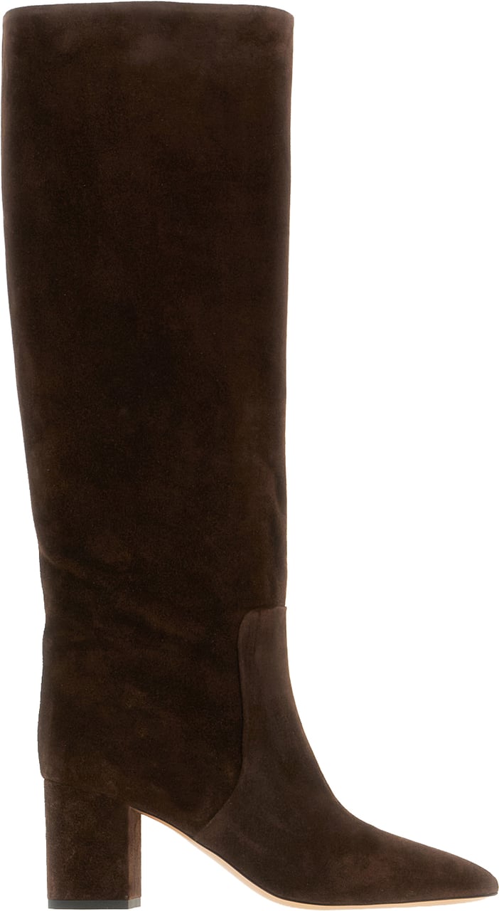 Paris Texas Chocolate suede Anja boots Bruin