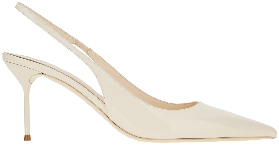 Paris Texas Paris Texas Ivory leather Lidia slingback Neutraal