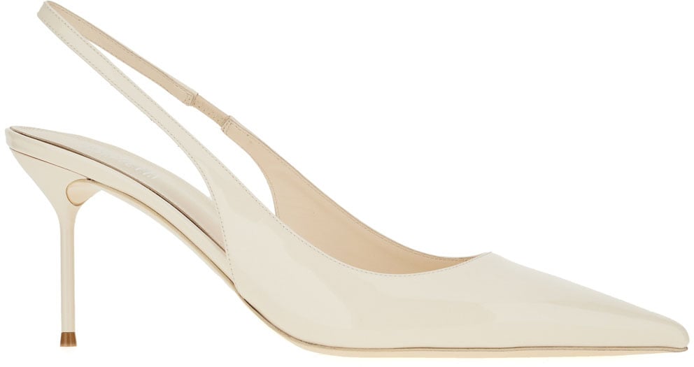 Paris Texas Ivory leather Lidia slingback Neutraal