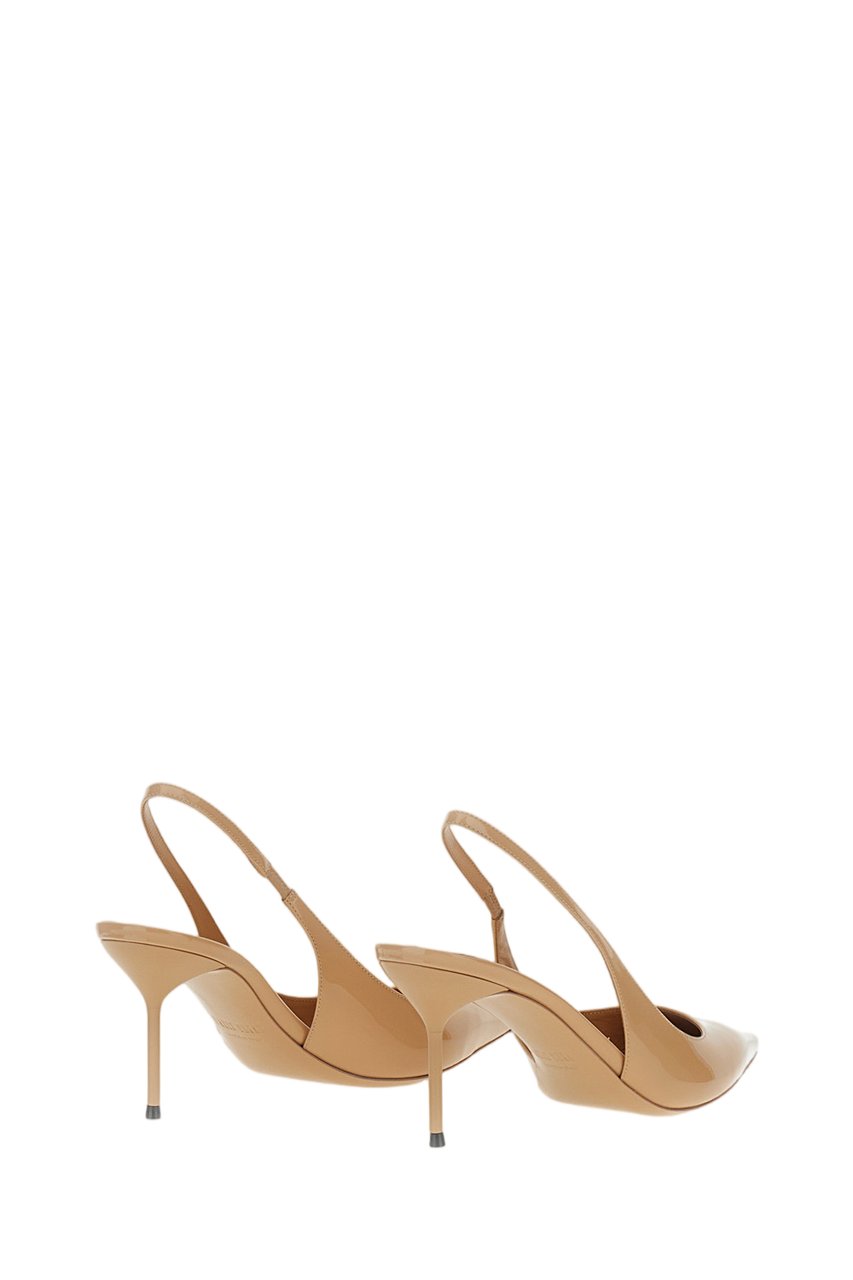 Paris Texas Beige Lidia Patent Leather Slingback Pumps Neutraal