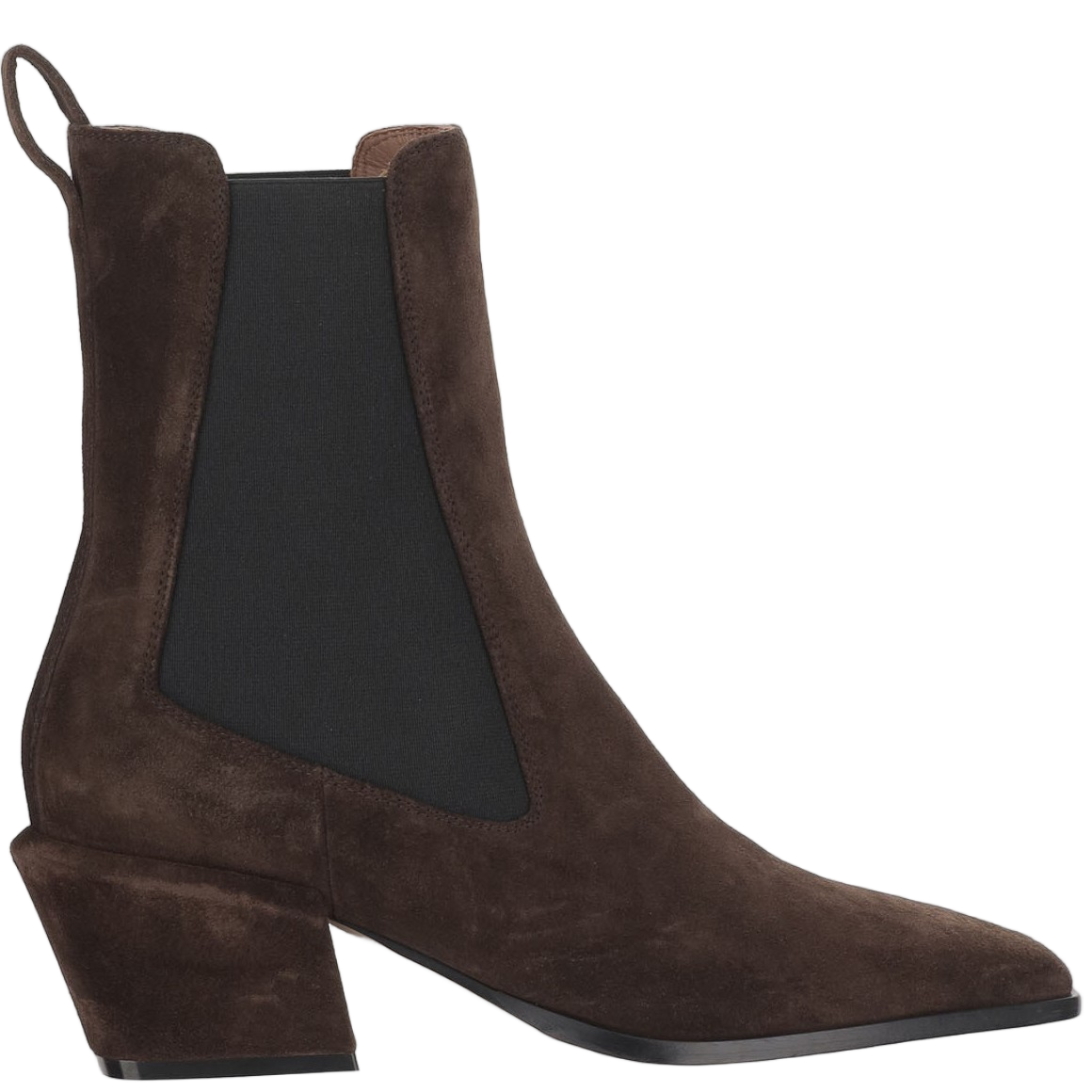 Paris Texas Brown Square Toe Suede Boots Bruin