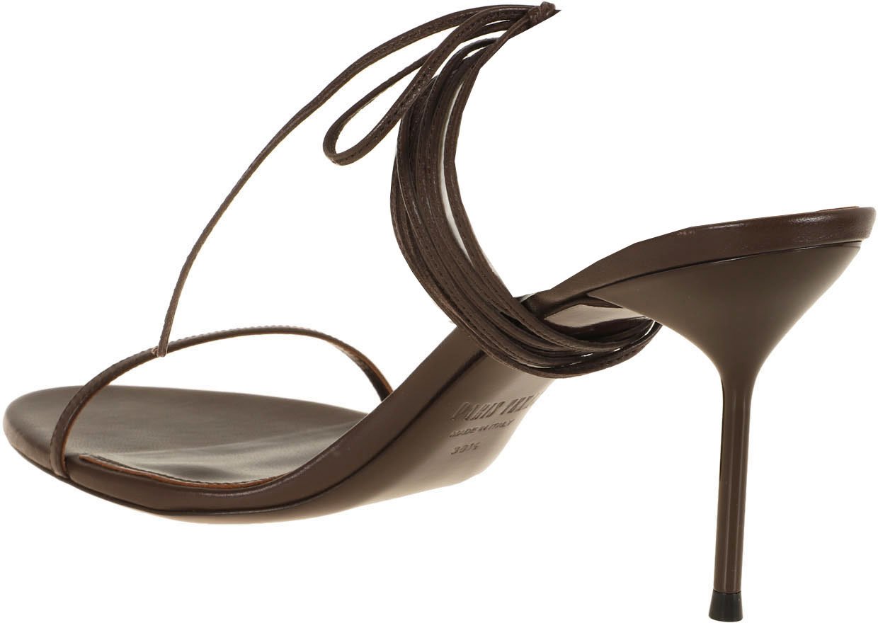 PARIS TEXAS LIDIA LACE UP SANDAL 70 Maroon