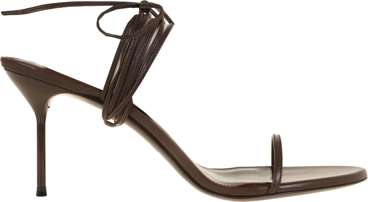 PARIS TEXAS LIDIA LACE UP SANDAL 70 Maroon